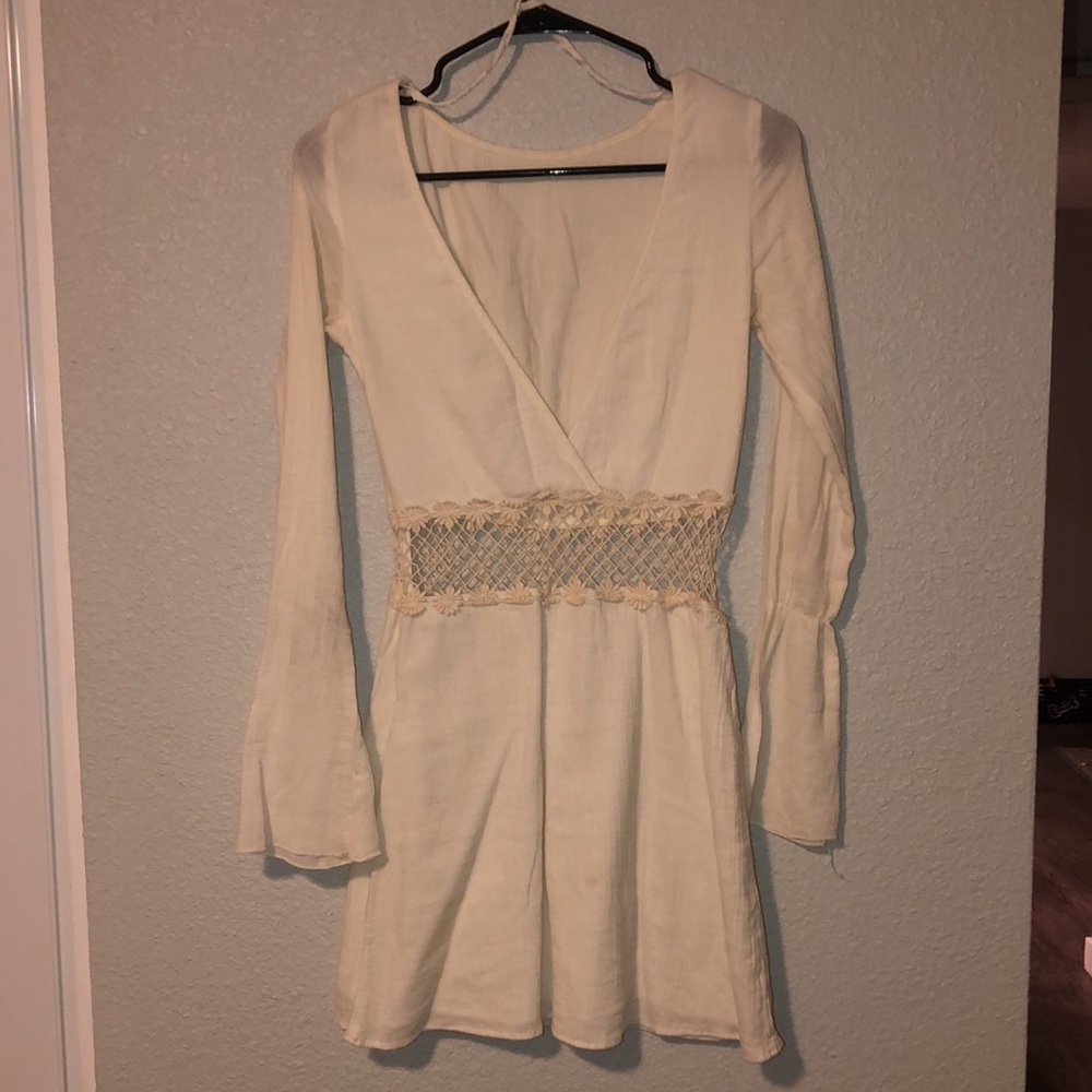 70s White Dress